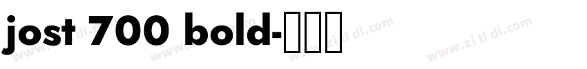 jost 700 bold字体转换